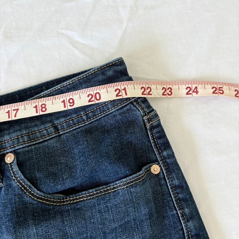 Seven7 Bermuda Denim Shorts Dark Wash Raw Hem Plus Size 22 1141319 - Picture 5 of 13